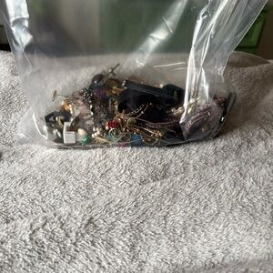 Mixed bag of costume jewelry